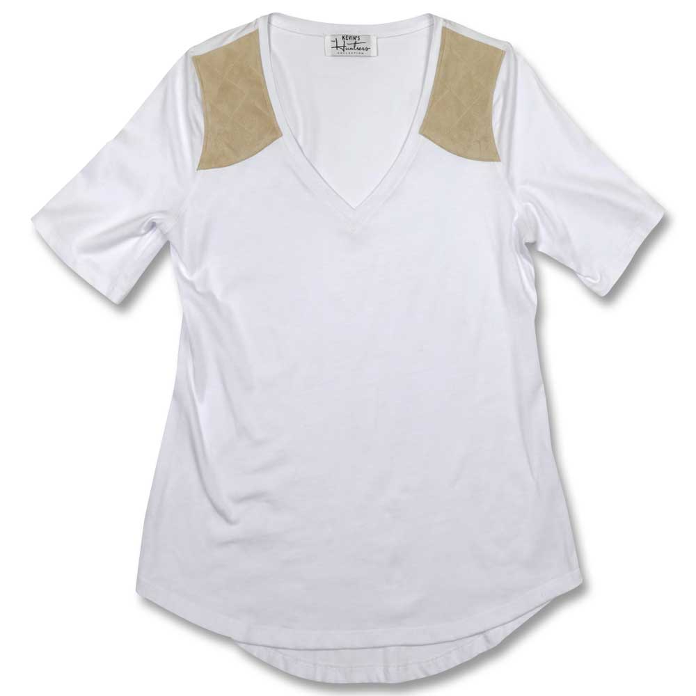 Huntress V-Neck Knit Shooting Shirt-Women's Clothing-WHITE-2XL-Kevin's Fine Outdoor Gear & Apparel