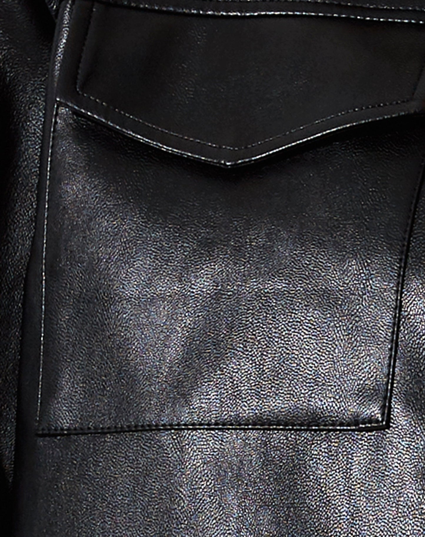 Gadar Jacket in PU Black