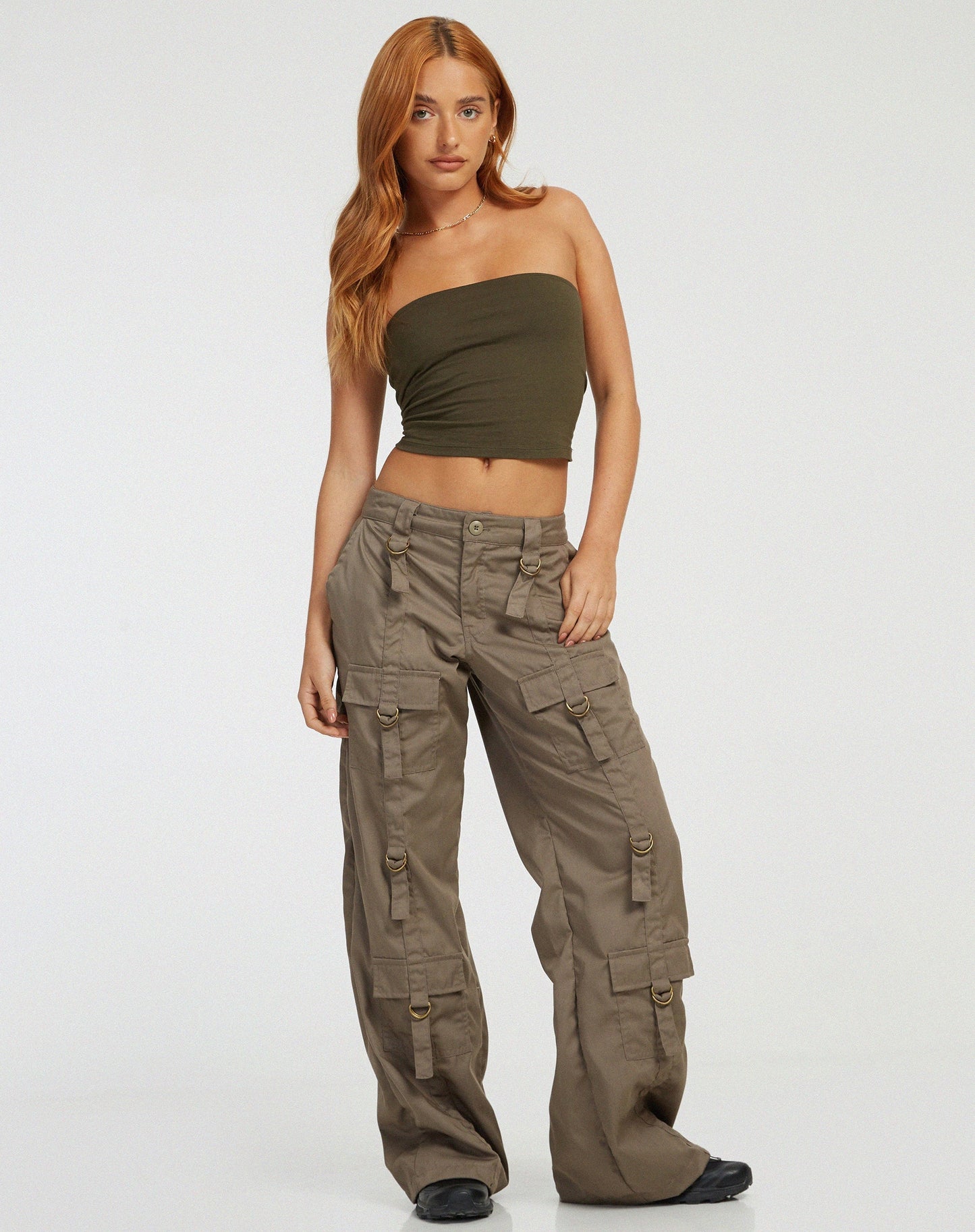 Vinsa Cargo Trouser in Light Brown
