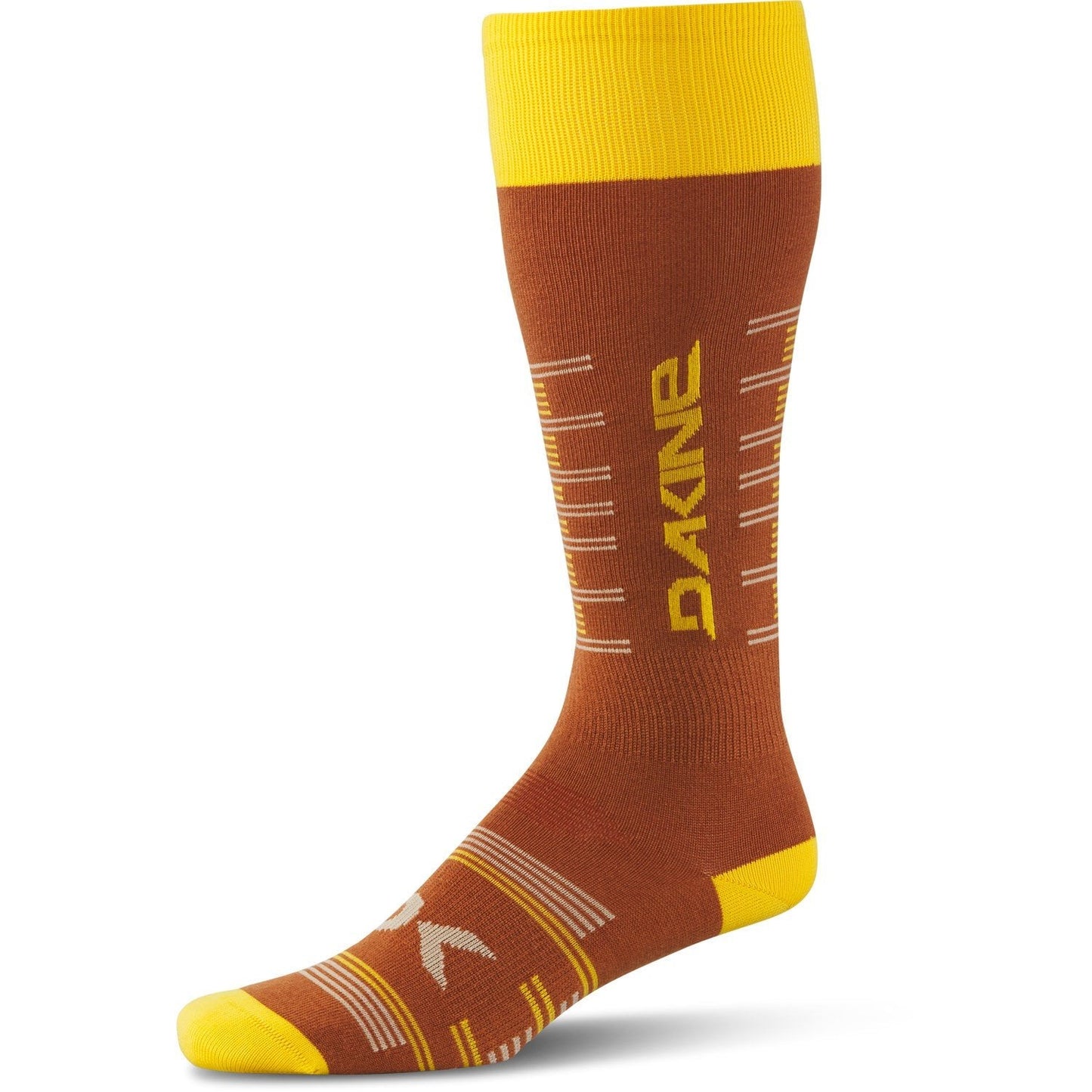 Dakine Women's Thinline Wool Blend Snowboard Socks S/M Gingerbread / Day Lily