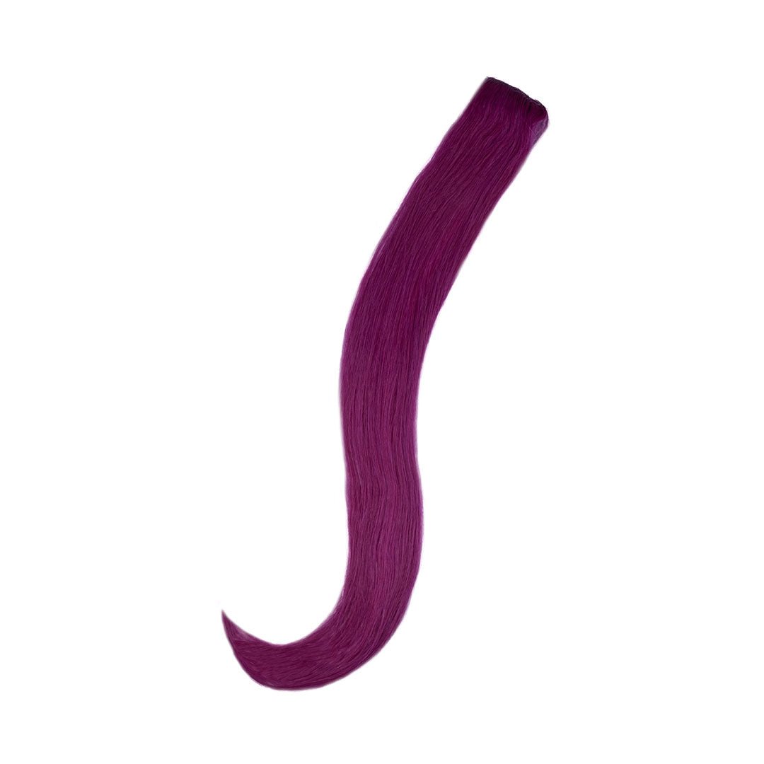 Amazing Hair Human Hair Single Clip-in Purple 20"