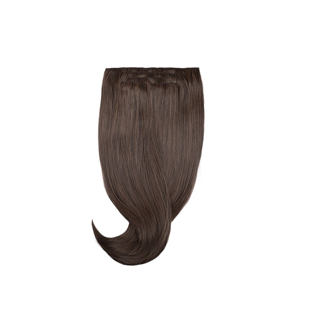 Amazing Hair Synthetic Clip-in 6 Light Brown 5pc Set 22"