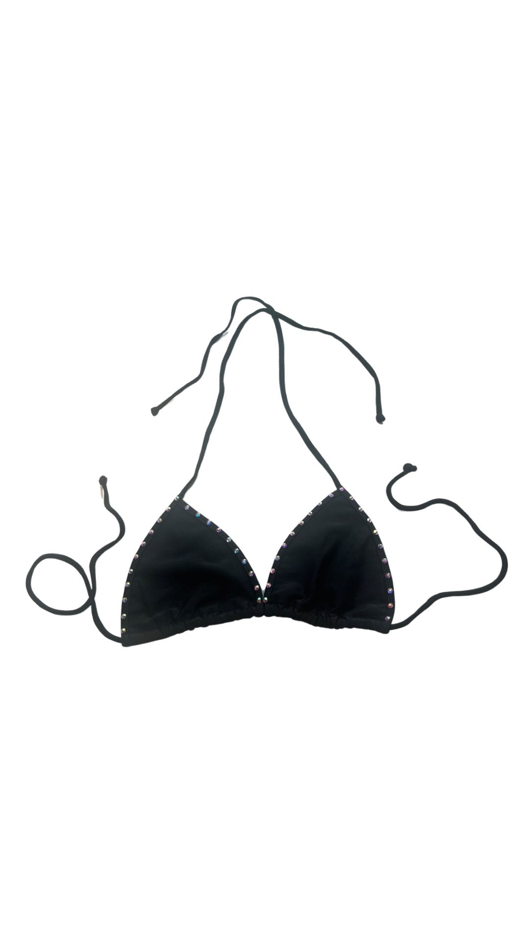 Crystal Tri Top - Black