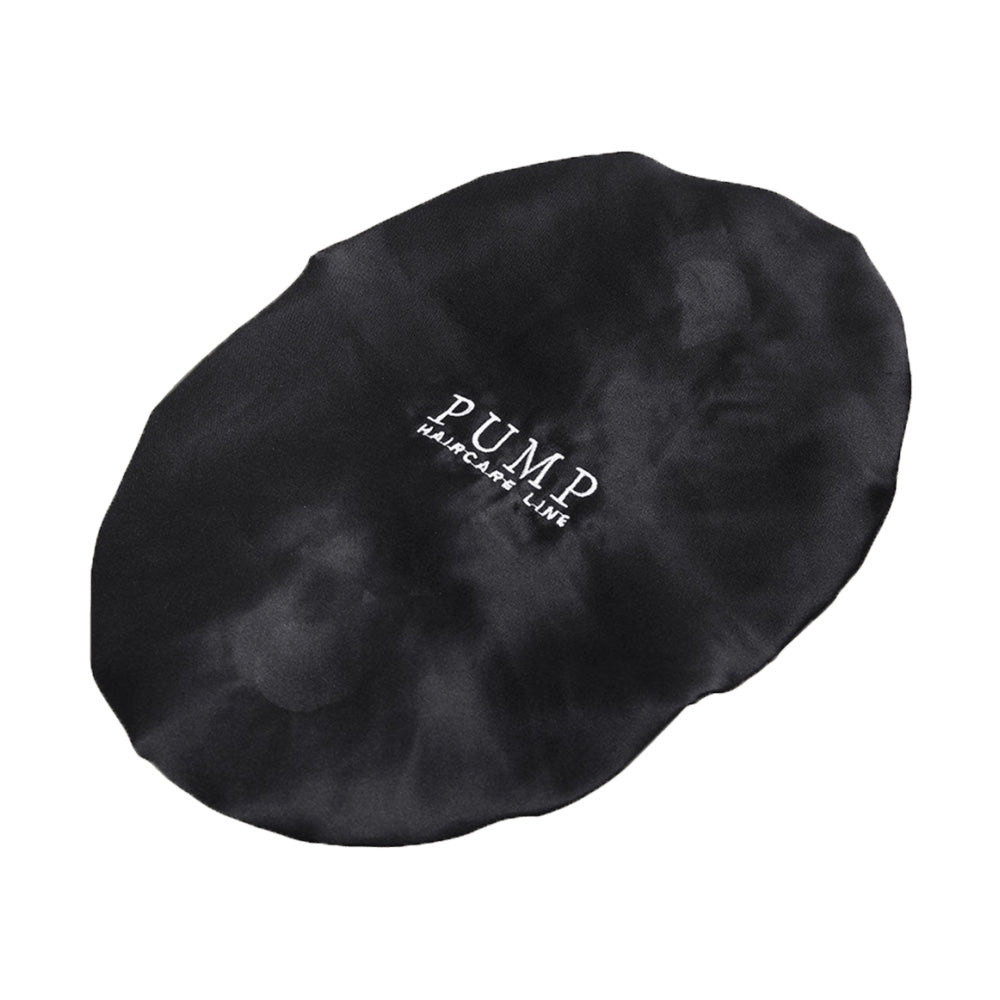 Pump Haircare Mulberry Silk Sleep Cap Black