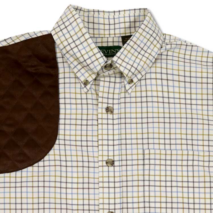 Kevin's Moss Green Performance Tattersall Long Sleeve Right Hand Shooting Shirt-Men's Clothing-MOSS GREEN-2XL-Kevin's Fine Outdoor Gear & Apparel