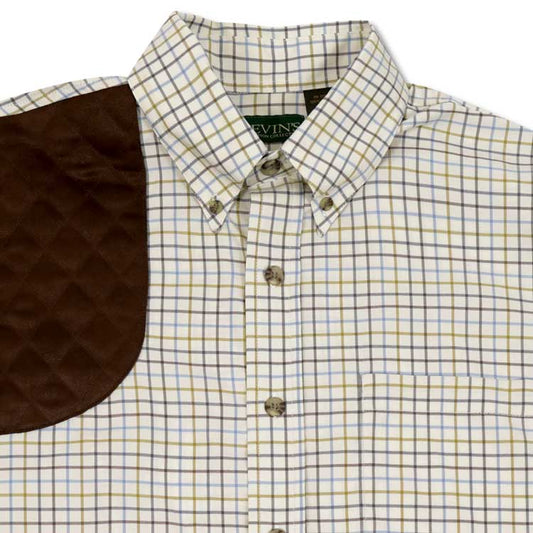 Kevin's Moss Green Performance Tattersall Long Sleeve Right Hand Shooting Shirt-Men's Clothing-MOSS GREEN-2XL-Kevin's Fine Outdoor Gear & Apparel