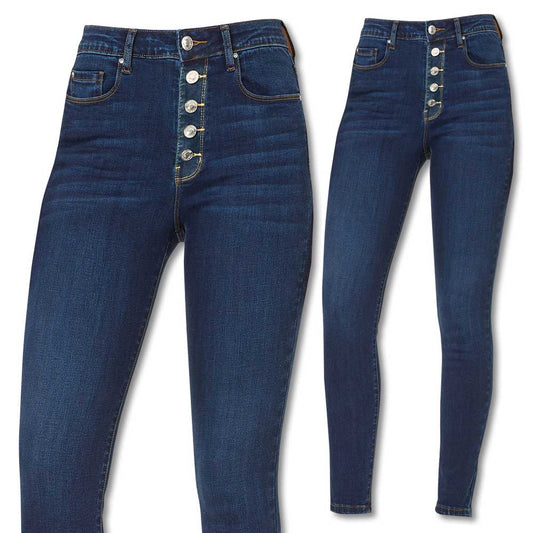 Kevin's Ladies High Rise Skinny Jeans-Women's Clothing-IMPERIAL BLUE-25/0-Kevin's Fine Outdoor Gear & Apparel