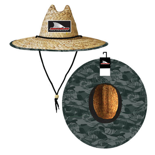 Waterloo Straw Hat -Tropical Camo with Tails Up Patch