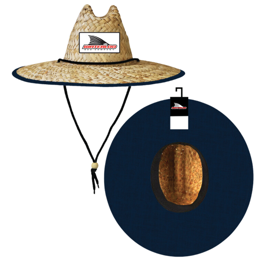 Waterloo Straw Hat - Navy with Tails Up Patch