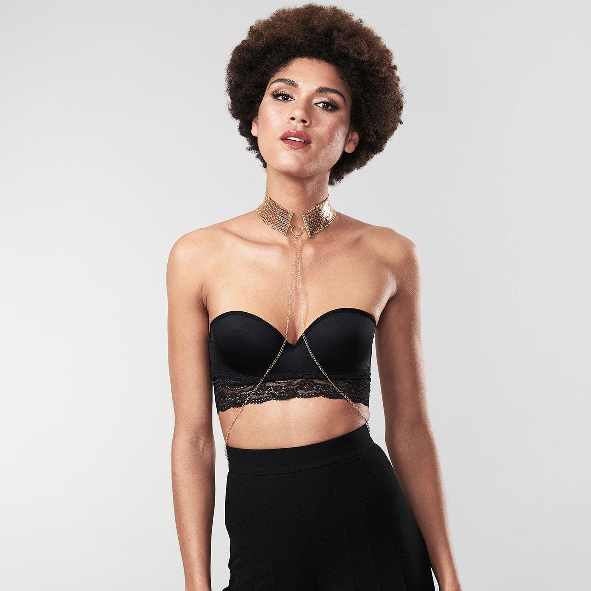 Bijoux Indiscrets Desir Metallique Collar - Gold Intimates Adult Boutique