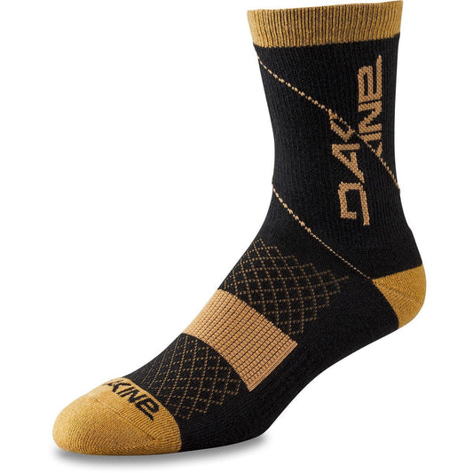 Dakine Berm Bike Cycling Crew Socks Men's M/L US 9-12 Black / Tan New
