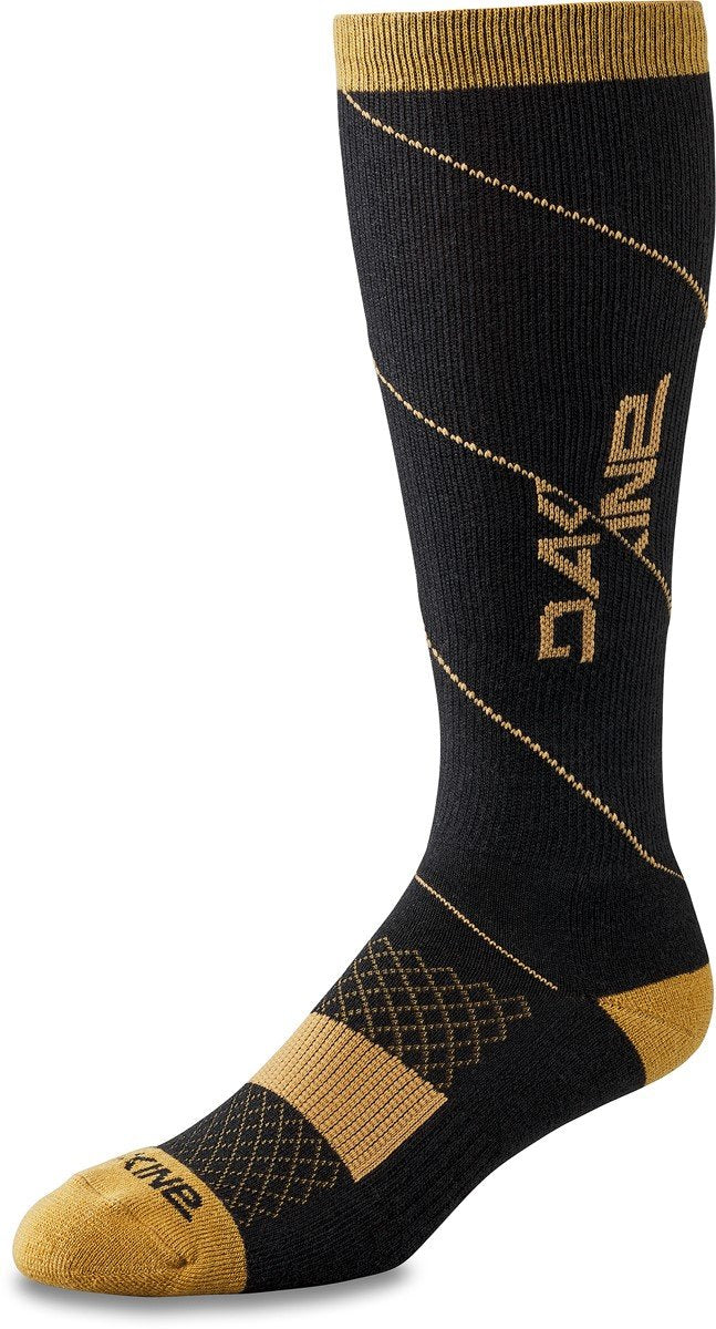 Dakine Berm Tall Bike Cycling Socks Men's S/M US 7-9 Black / Tan New