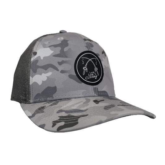 Line Cutterz Crossed Rods A-Flex Camouflage Hat