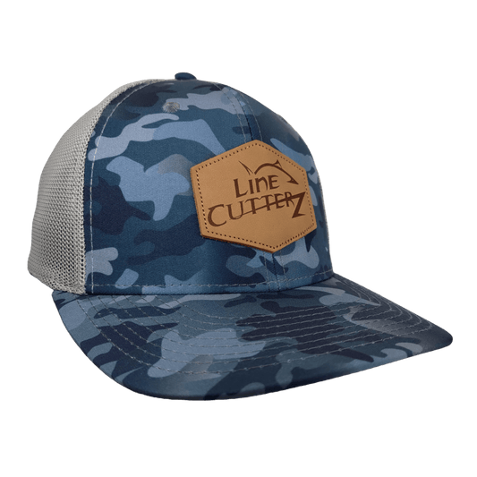 Line Cutterz Leather Patch A-Flex Camouflage Hat