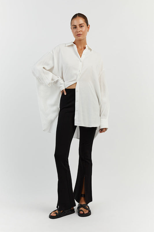 ASHER BLACK FLARED PANT Clothing DISSH Boutiques 16 BLACK