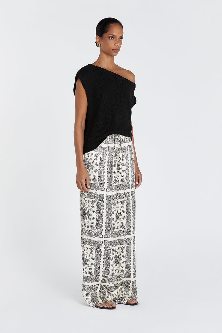 ADELINE CREAM SATIN PANT