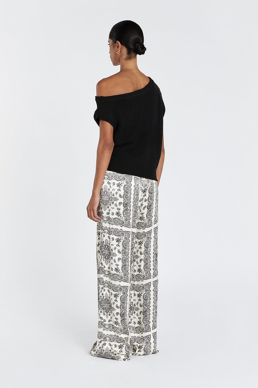 ADELINE CREAM SATIN PANT