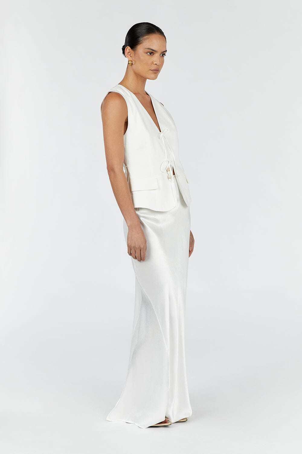 LUCCA MILK TIE VEST