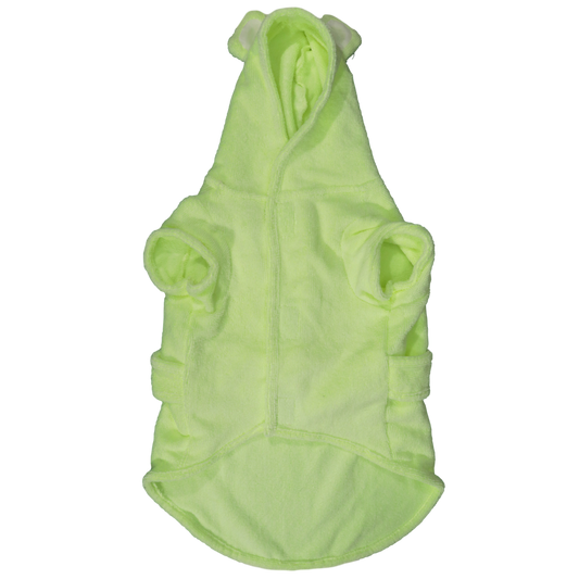DOG BATH ROBE: Lime {FINAL SALE}