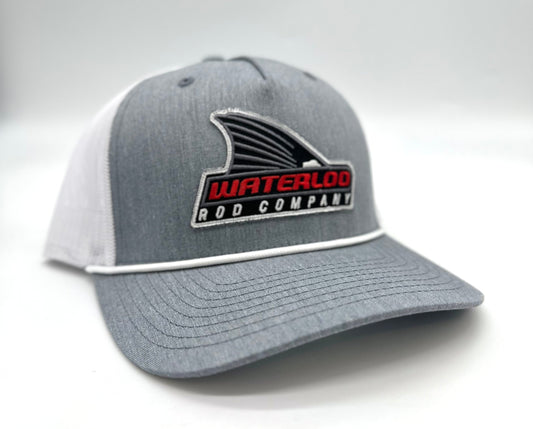 Waterloo Heather Grey and White Rope Cap - Tails Up Logo