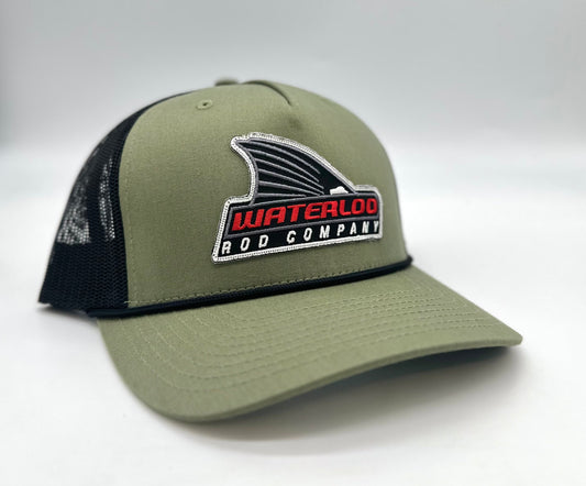 Waterloo Loden and Black Rope Cap - Tails Up Logo