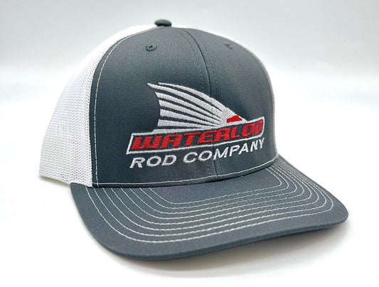 Waterloo Charcoal and White Cap - Tails Up Logo