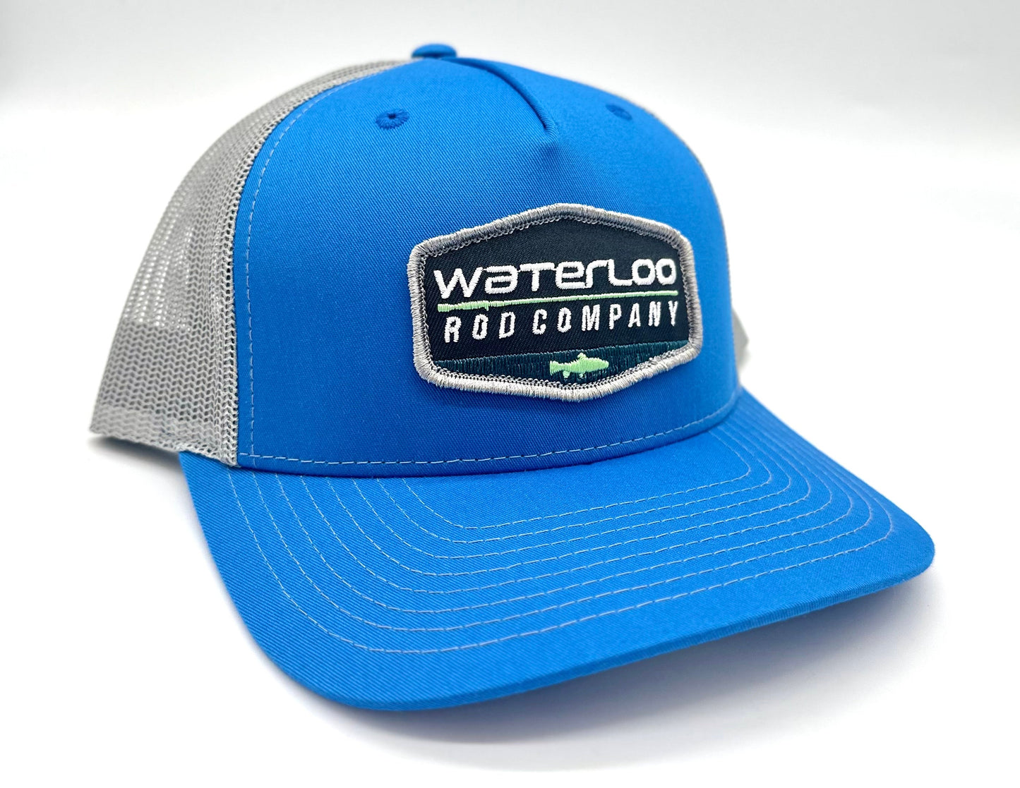 Waterloo Cobalt Blue and Grey Cap - Blue Badge Patch