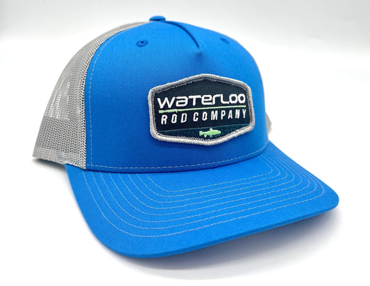 Waterloo Cobalt Blue and Grey Cap - Blue Badge Patch