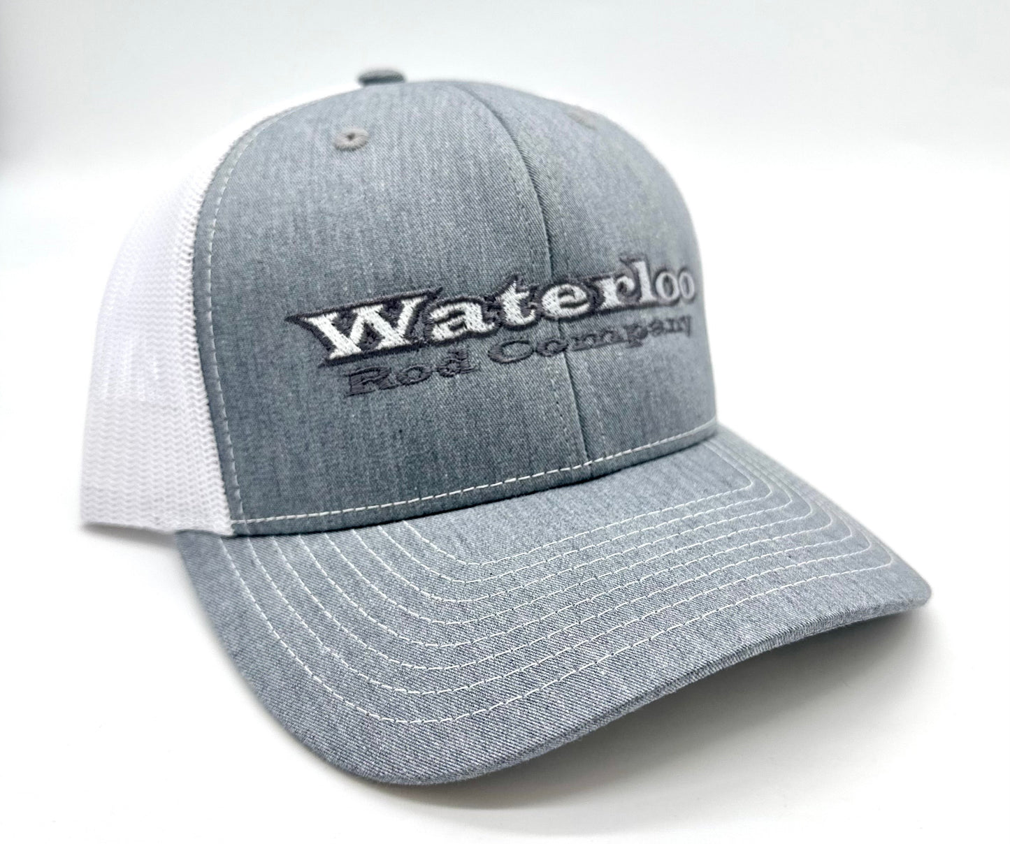 Waterloo Heather Grey and White Cap - Original Waterloo Logo