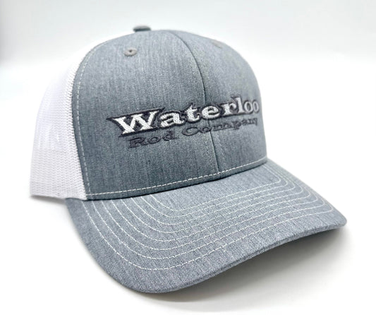 Waterloo Heather Grey and White Cap - Original Waterloo Logo