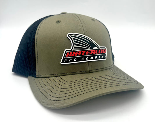 Waterloo Loden and Black Cap - Tails Up Rubber Logo