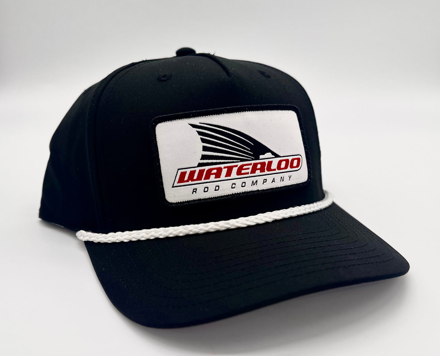 Waterloo Black with White Rope Cap - Tails Up Patch