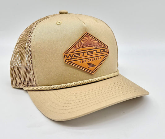 Waterloo Khaki with Khaki Rope Cap - Leather Diamond Patch