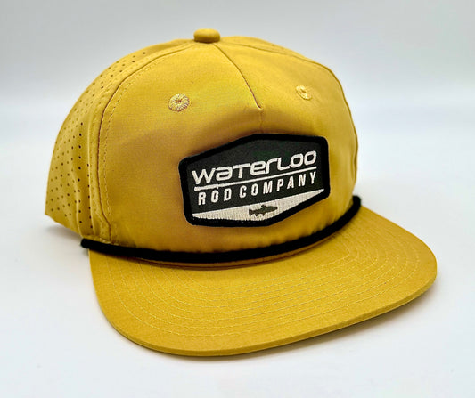 Waterloo Biscuit with Black Rope Perforated Performance Cap - Badge Patch
