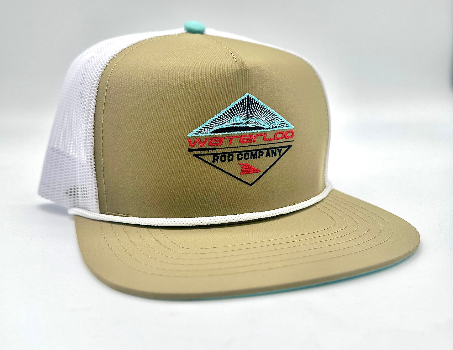 Waterloo Staunch Khaki and White with White Rope Cap - Diamond Logo