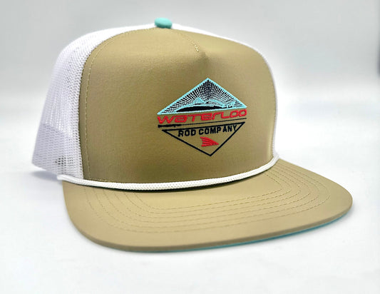Waterloo Staunch Khaki and White with White Rope Cap - Diamond Logo