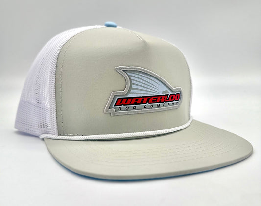 Waterloo Staunch Slate Grey and White with White Rope Cap - Tails Up Patch