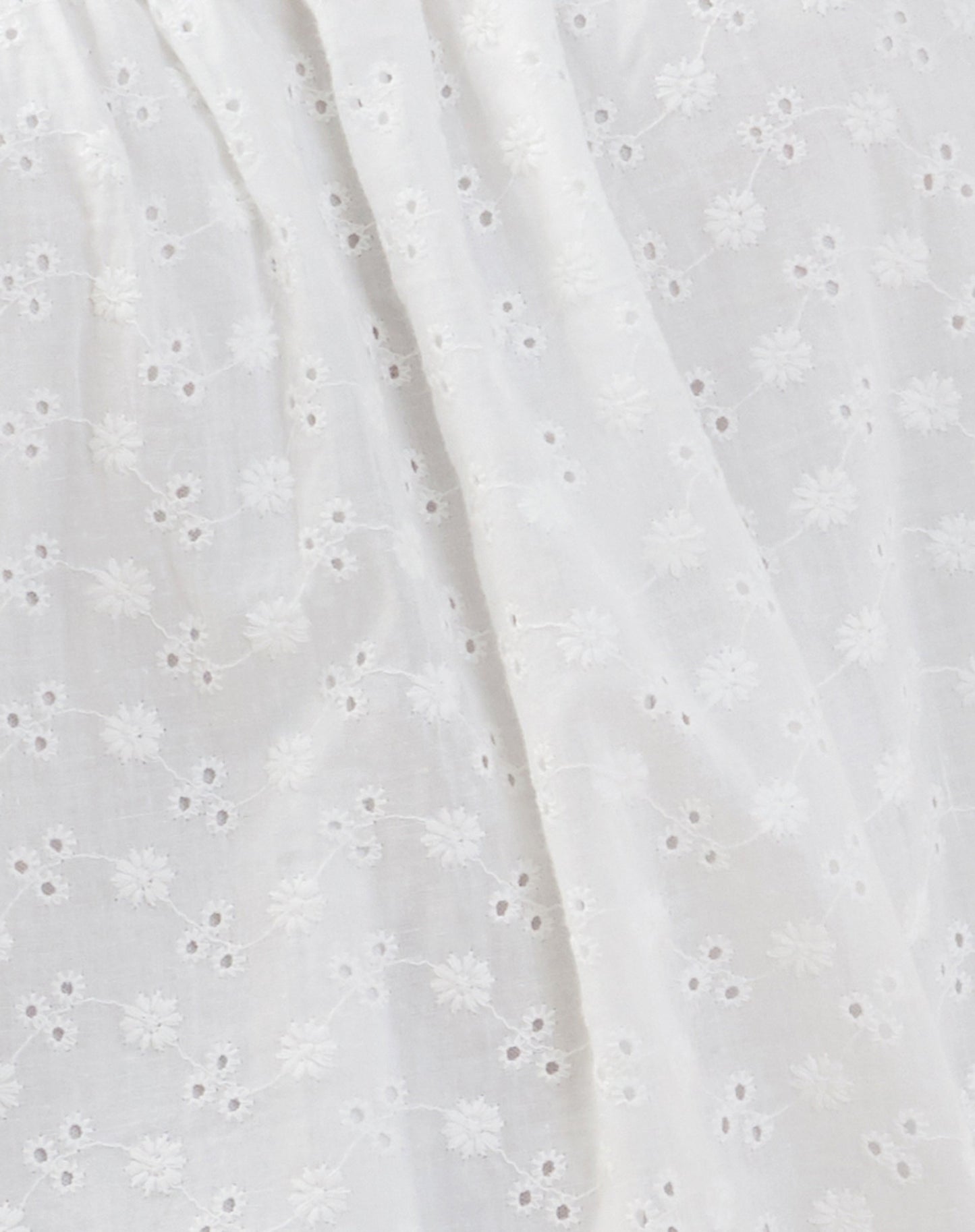 Leyona Broderie Mini Dress in White