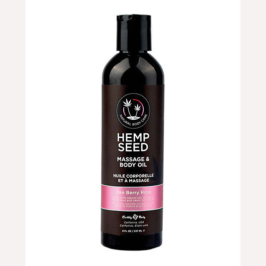 Massage & Body Oil Zen Berry Rose 8 Oz Intimates Adult Boutique
