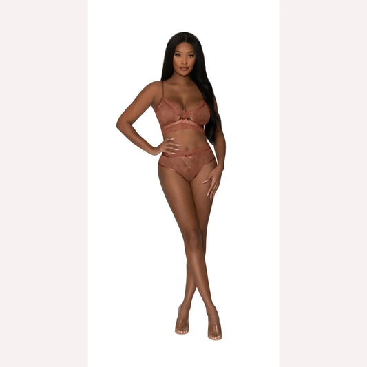 Caramel Kiss Bralette & G- Panty Caramel S/m
