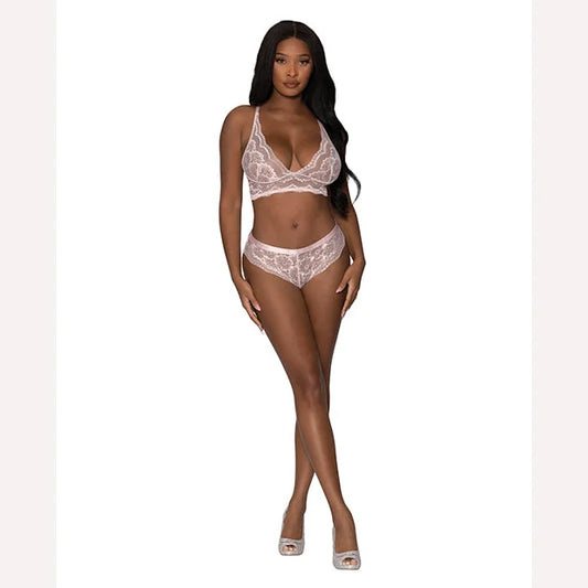 Seabreeze Strappy Back Cami & Short Set Blush S/m