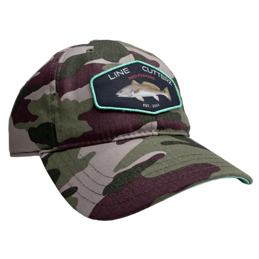 Line Cutterz Ponytail Hat Hats Line Cutterz Red Fishing