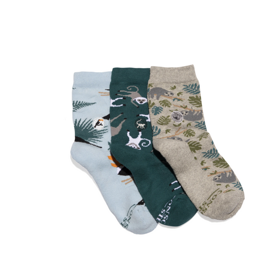 Kids socks that protect rainforests