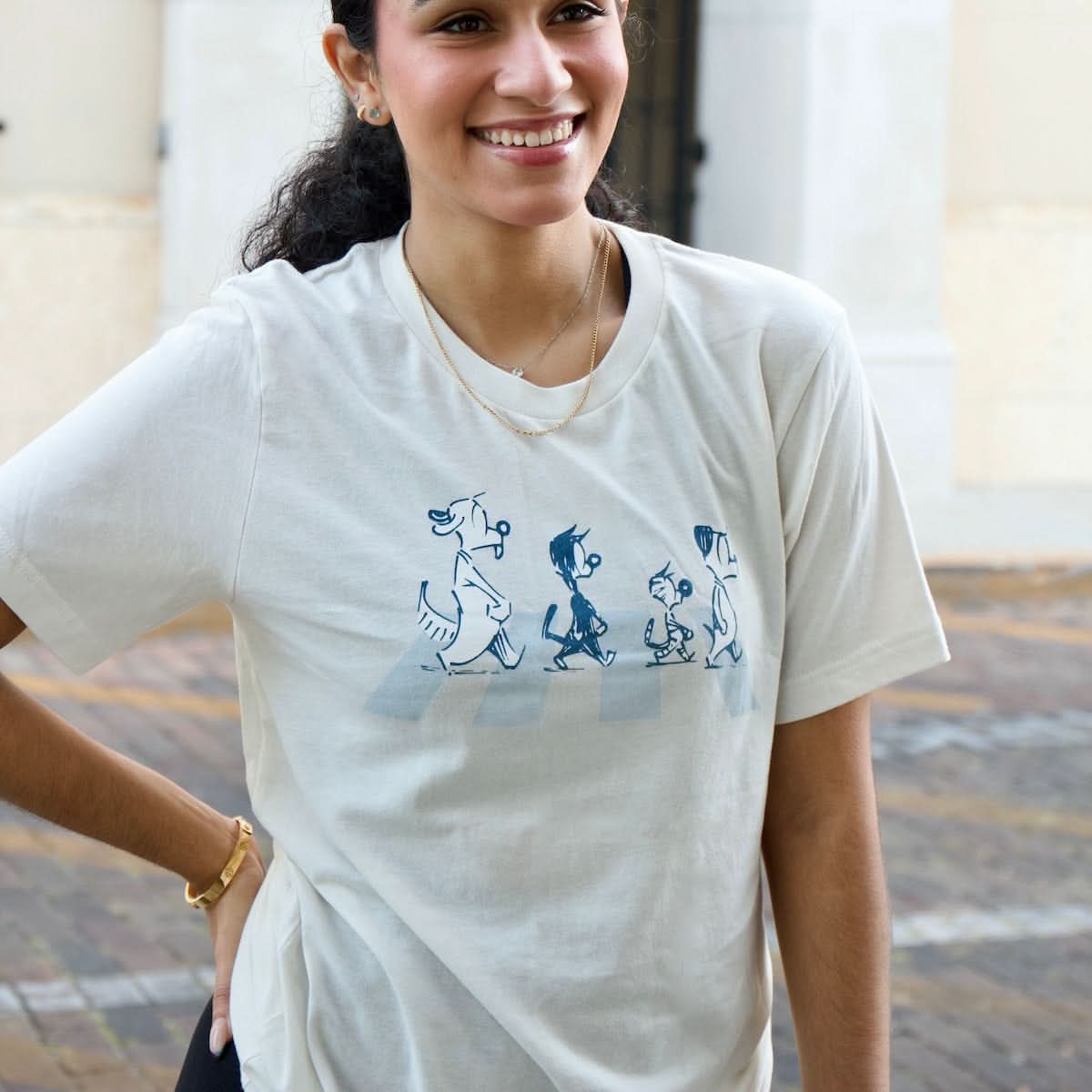 ‘The Beagles: Tabby Road’ White Short Sleeve Tee