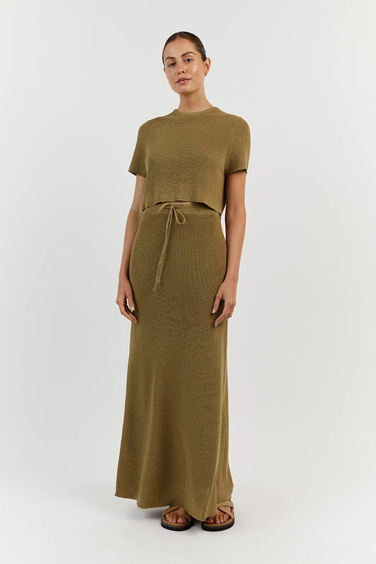 ASHER PISTACHIO CROPPED TEE Clothing DISSH Boutiques XL PISTACHIO