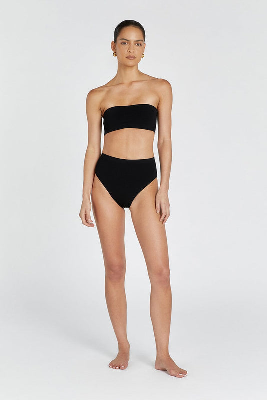 BASE BLACK BANDEAU TOP Clothing DISSH Boutiques XS BLACK
