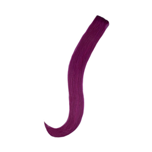 Amazing Hair Human Hair Single Clip-in Purple 20"
