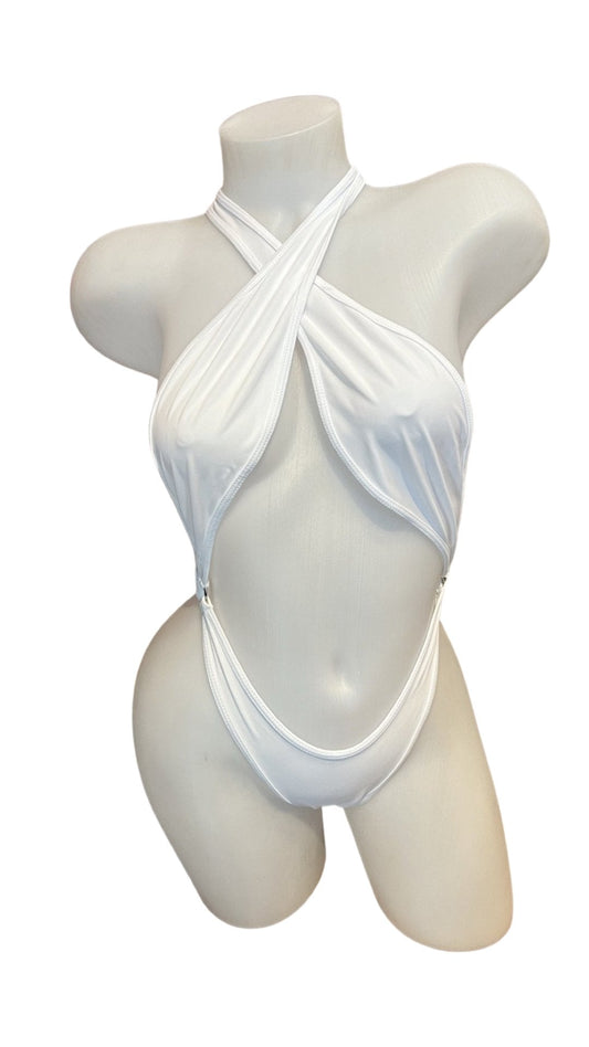Criss Cross Sling Shot - White