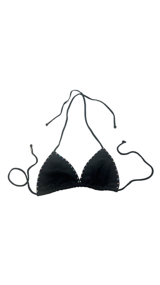 Crystal Tri Top - Black