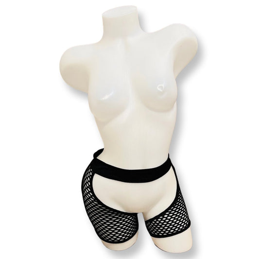 Fishnet Chaps Black